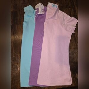 Women’s Polo Top - Light Pink, Lavender, Aqua